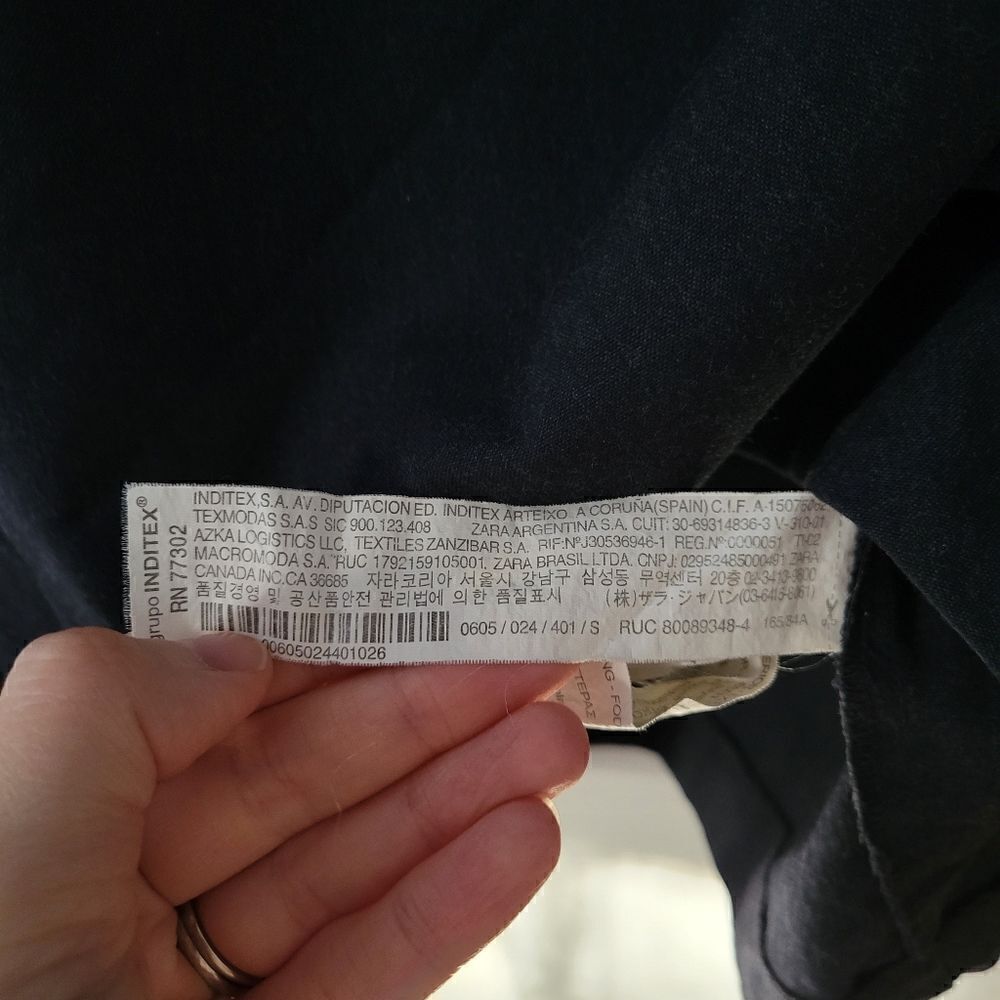 Zara Basic Collection Blue Sheath Dress S - Picture 5 of 8